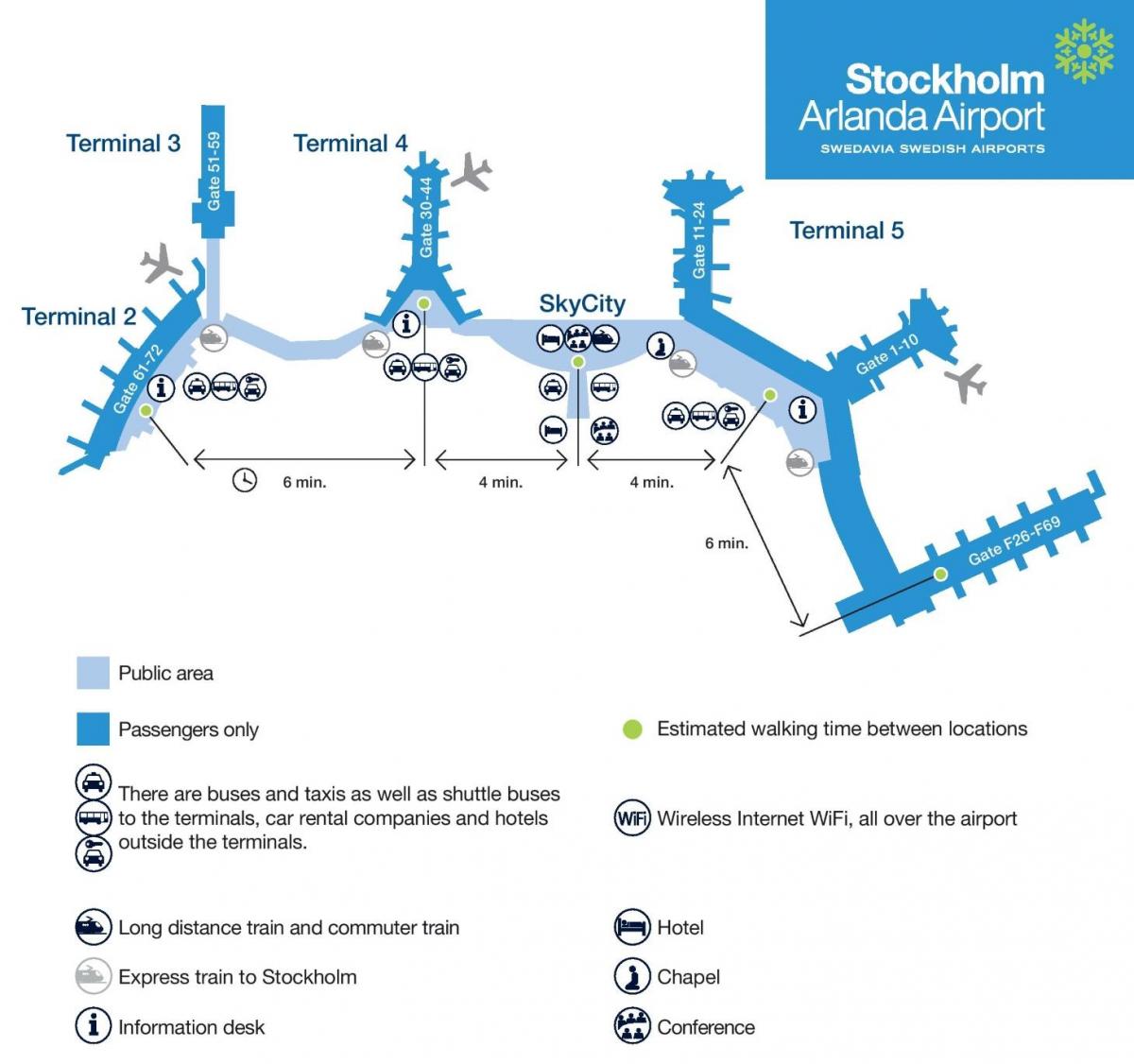 Stockholm arlanda mapu