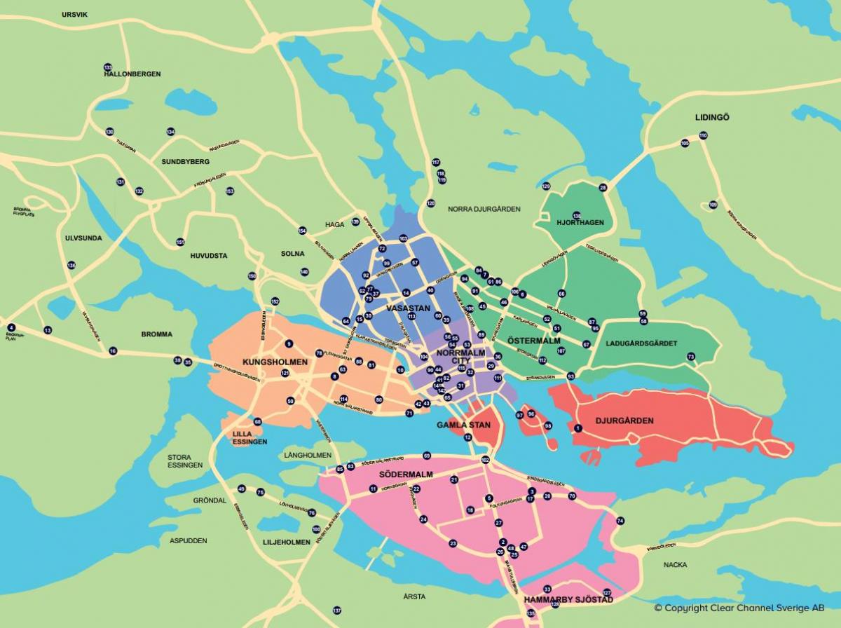 mapa city bike mapu Stockholm