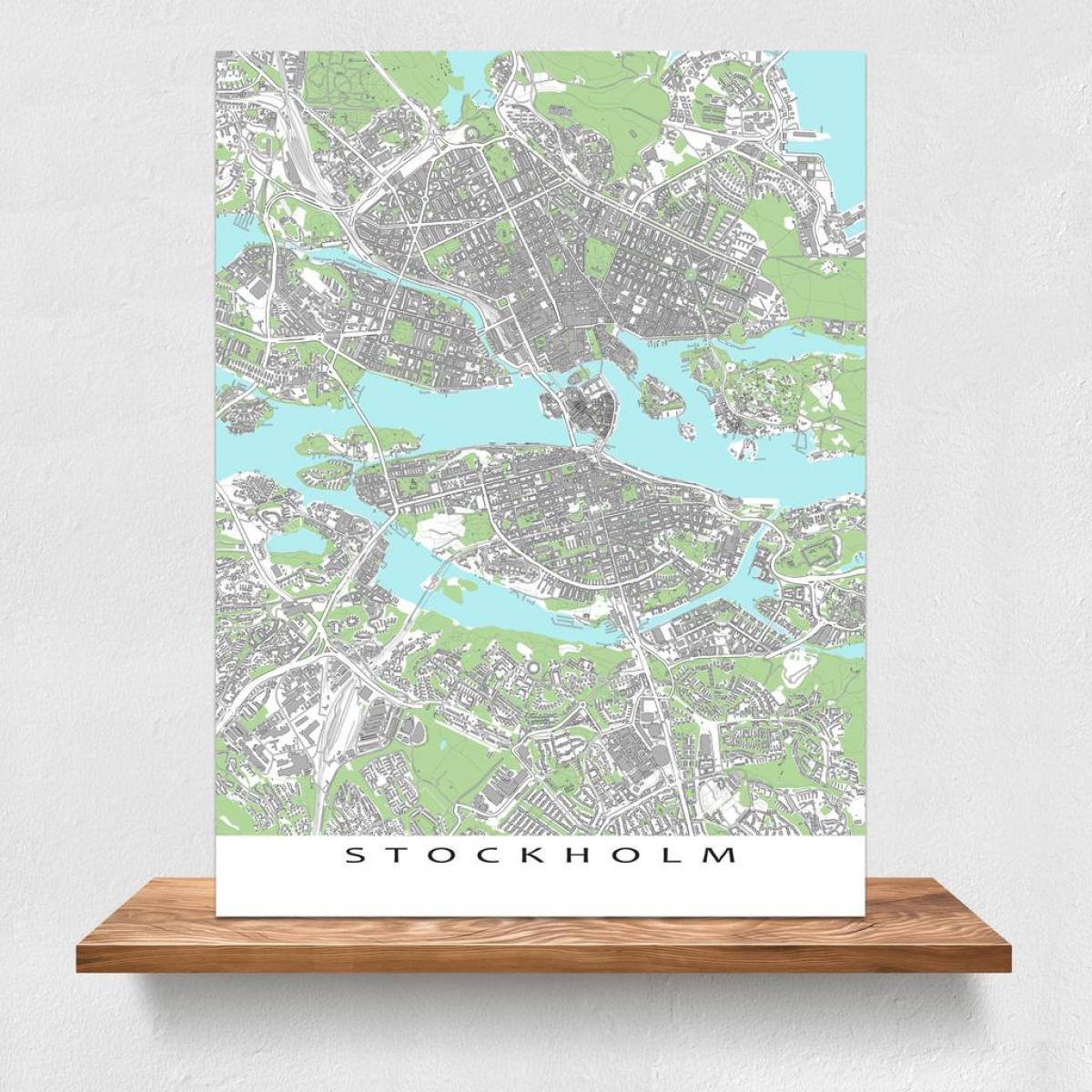 mapu Stockholm mape vytlačiť