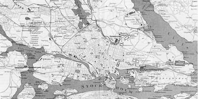 Mapu Stockholm staré mesto
