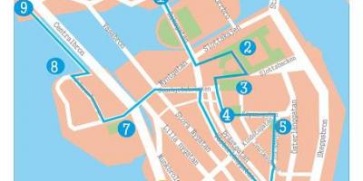 Štokholme gamla stan mapu