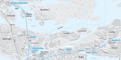 Mapa nacka Štokholme