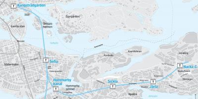 Mapa nacka Štokholme