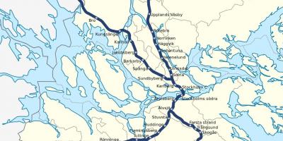 Štokholme pendeltag mapu