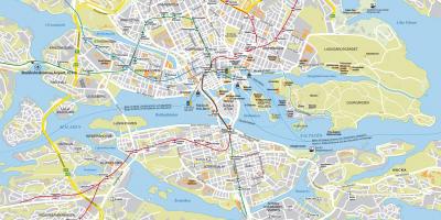 Mapa mesta Stockholm