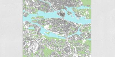 Mapu Stockholm mape vytlačiť