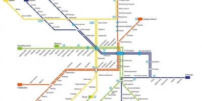 Mapu Stockholm metro umenie